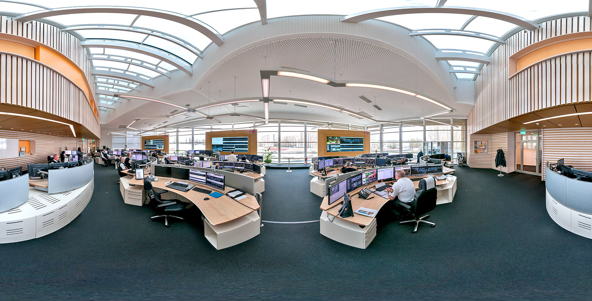Virtual 360° tour of the BVG operations control center in Berlin