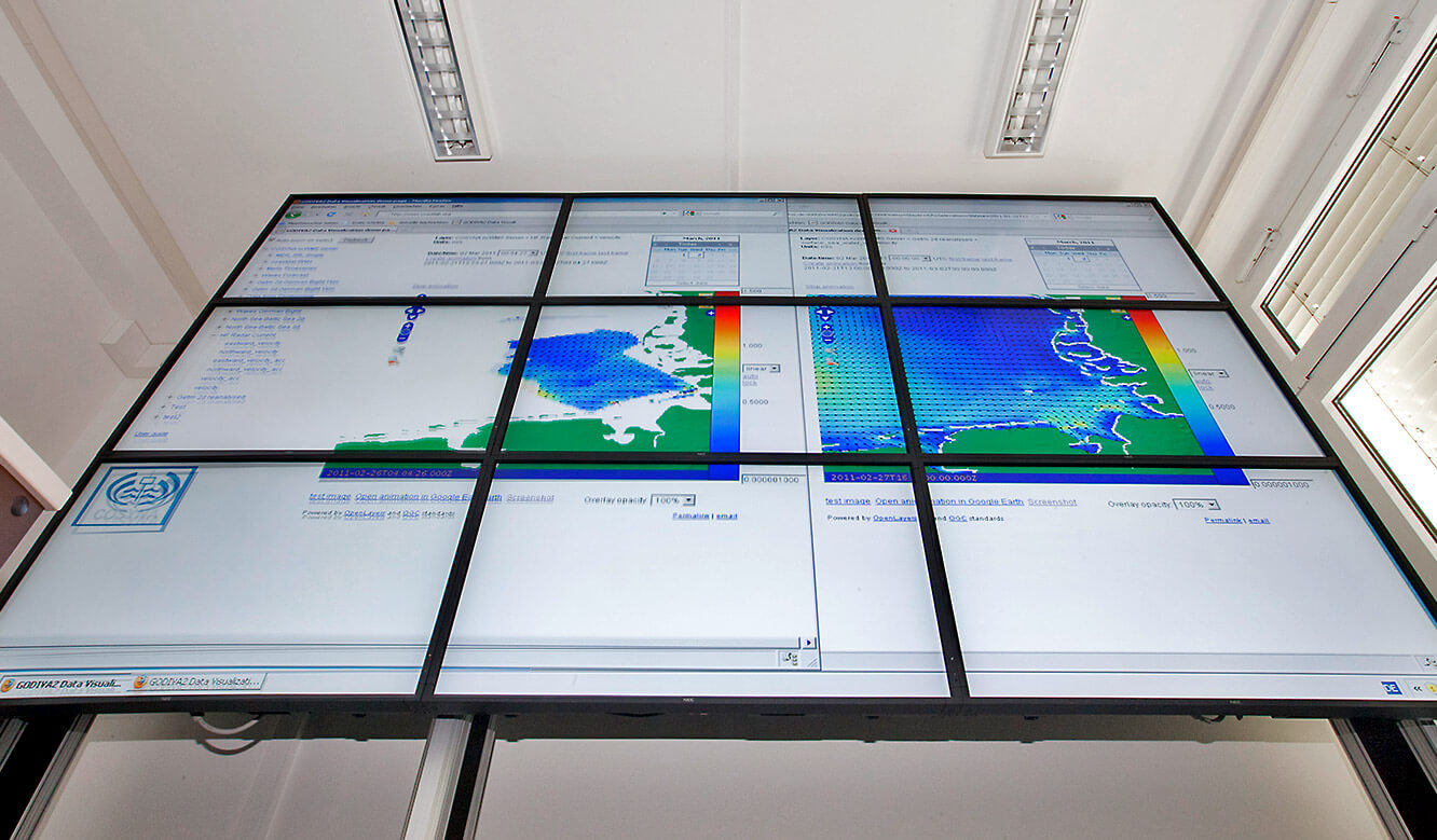 JST-Helmholtz-Zentrum Geesthacht: Großbildwand für die neue Messwarte