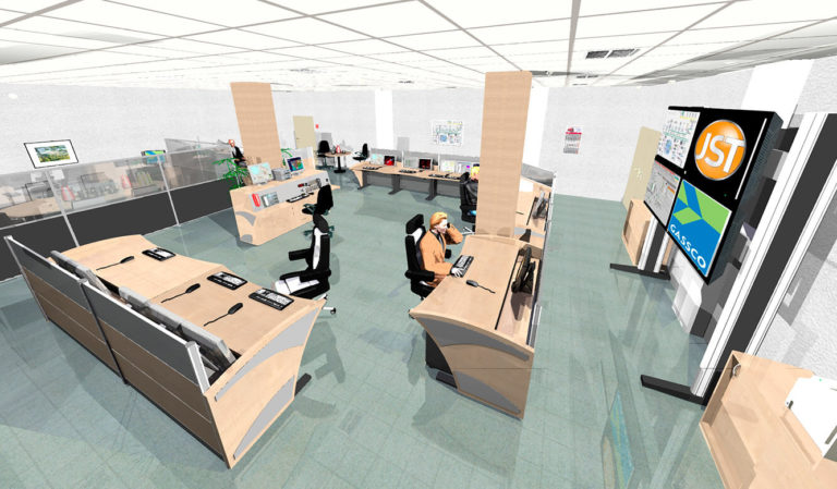 JST References - Gassco Dornum - New control centre. Photorealistic 3D planning