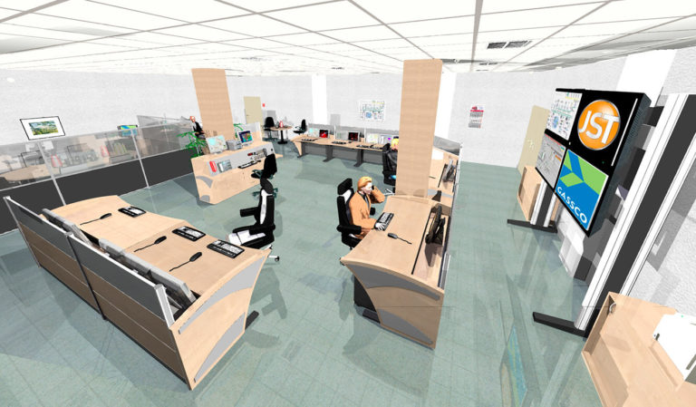 JST Referenzen - Gassco Dornum - Neue Leitwarte. Fotorealistische 3D-Planung