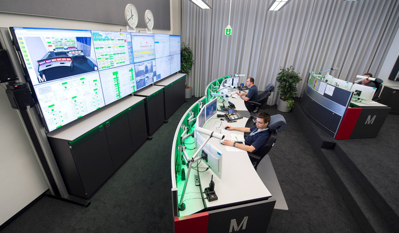 JST Airport Munich: View into the new technical control centre