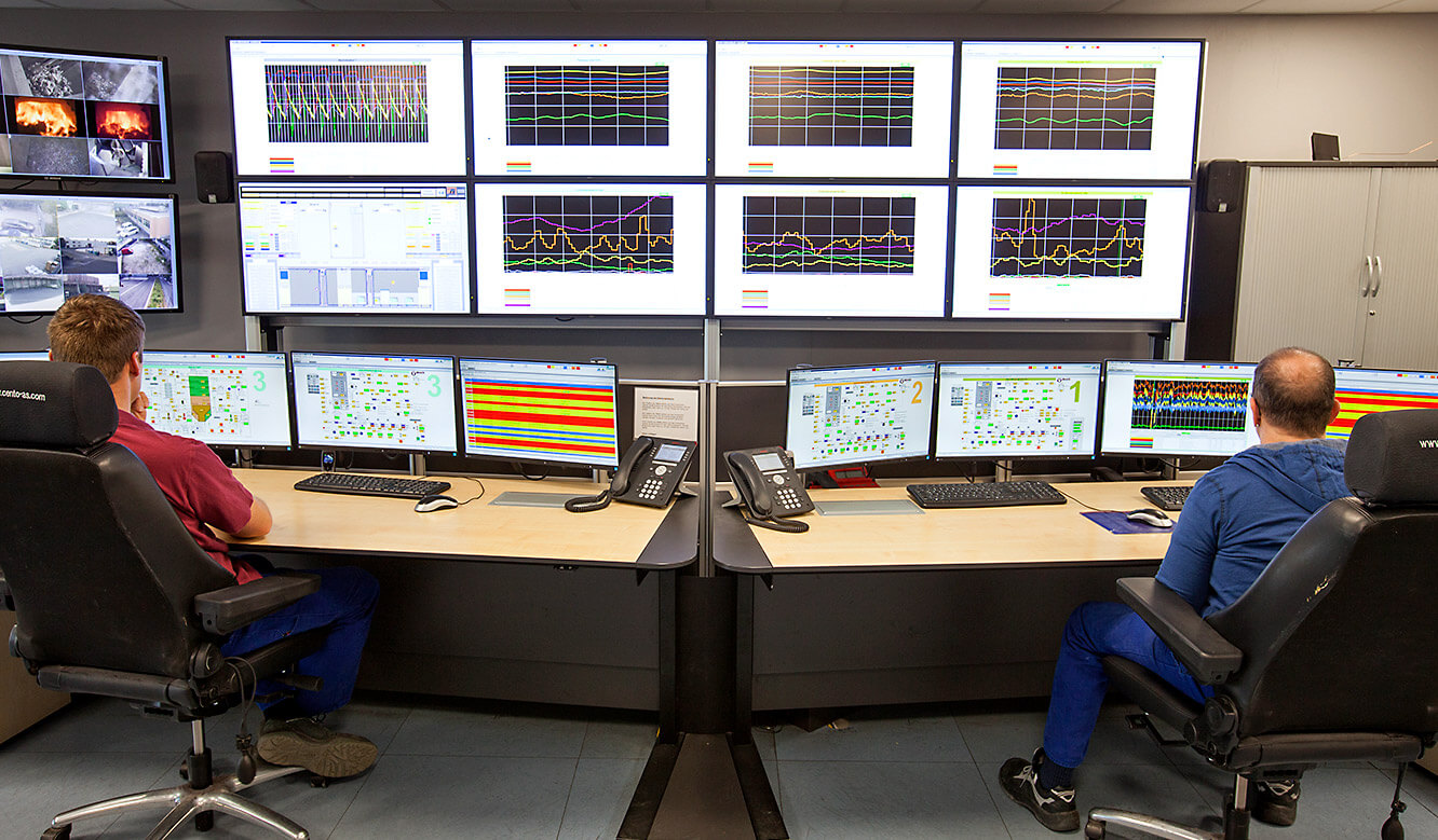 JST-MVA-Bonn: Large display wall in the new control center