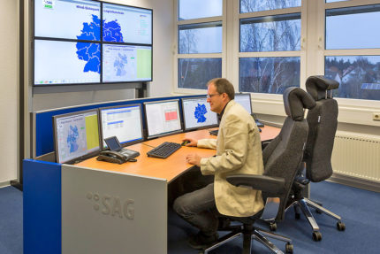 JST-SAG-Berlin: View into the new control centre
