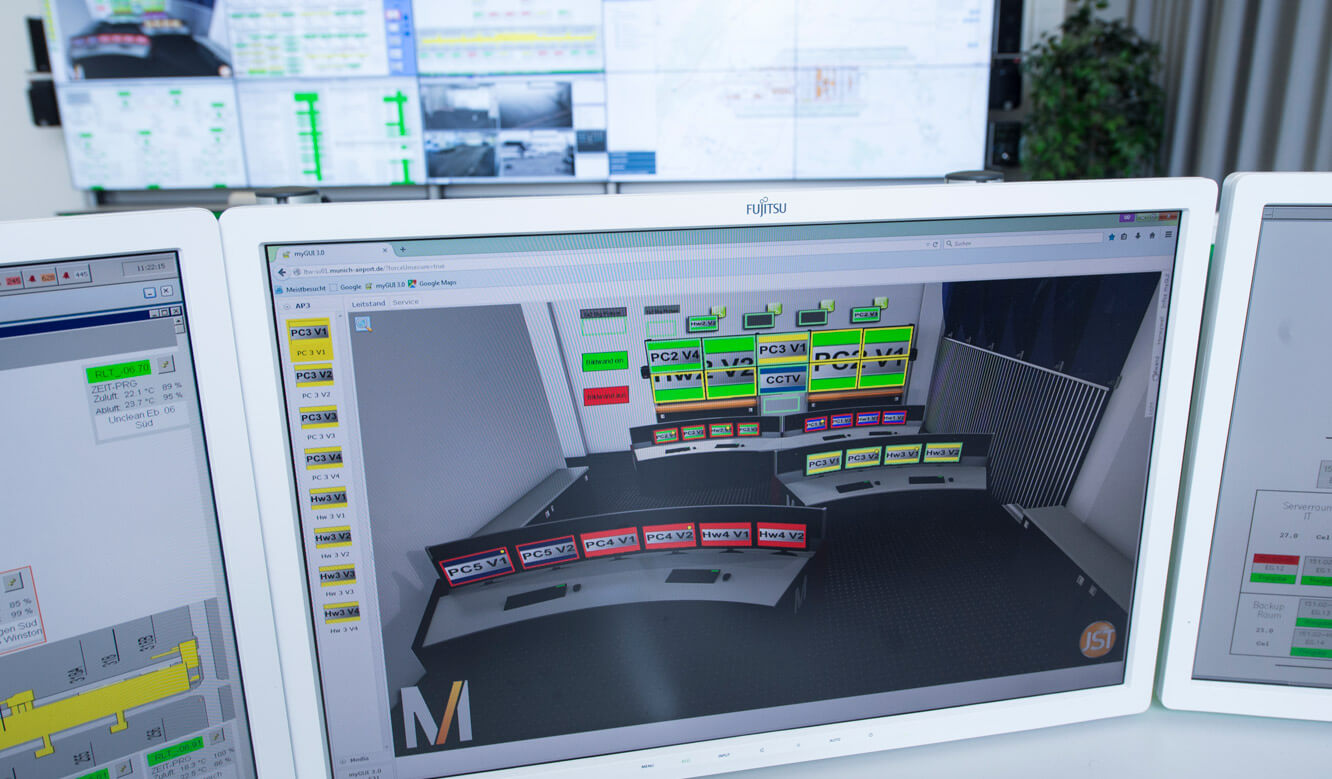 JST Airport Munich: User interface myGUI for MultiConsoling