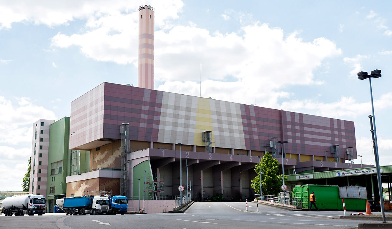 JST-MVA-Bonn: View of the waste treatment plant Bonn