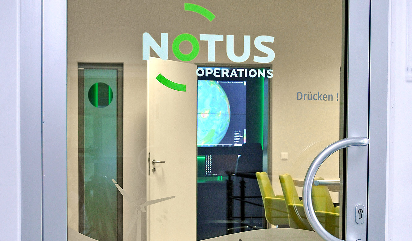 JST-Notus: Eingangsbereich zum Network-Operations-Center