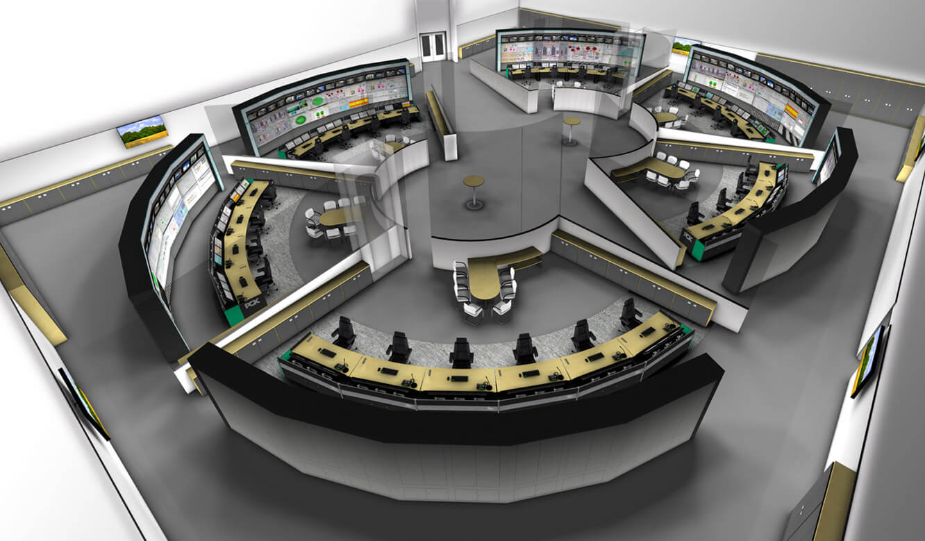 JST - PCK Schwedt: 3D simulation of the control room