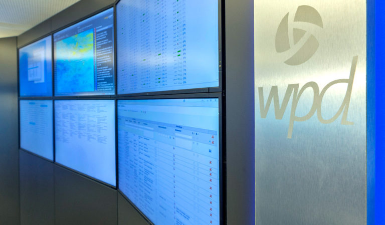 JST references - WPD Windmanager Bremen: control centre. Monitor wall