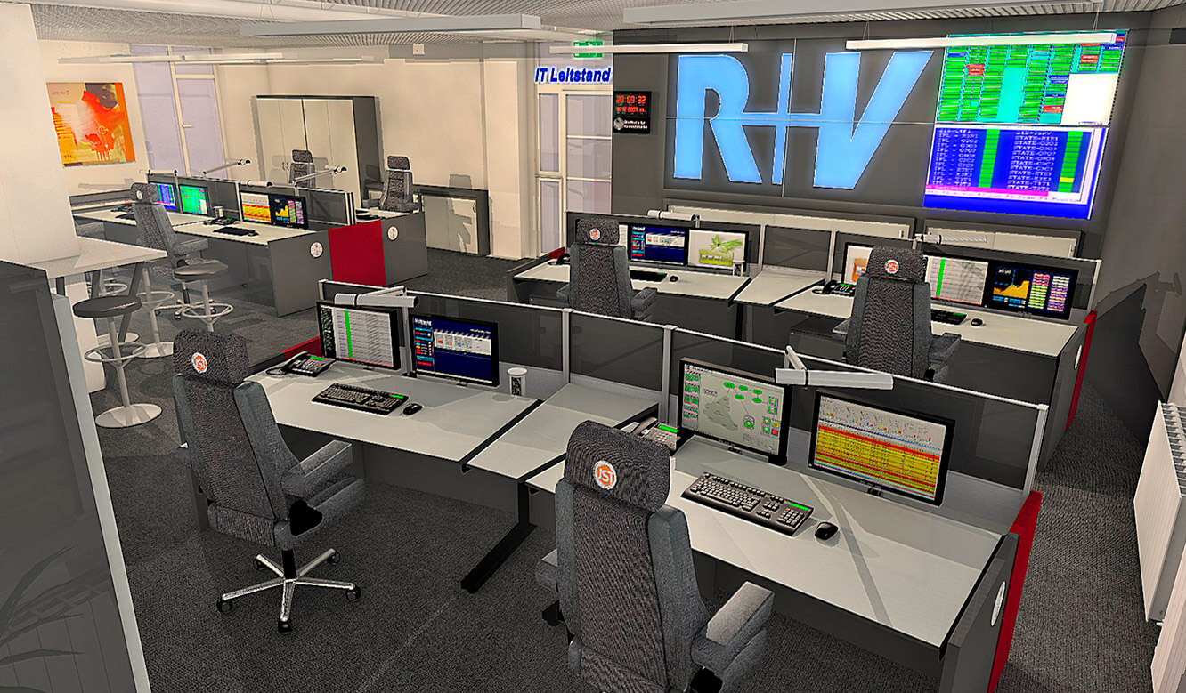 JST - R+V Versicherung - Control centre 3D planning