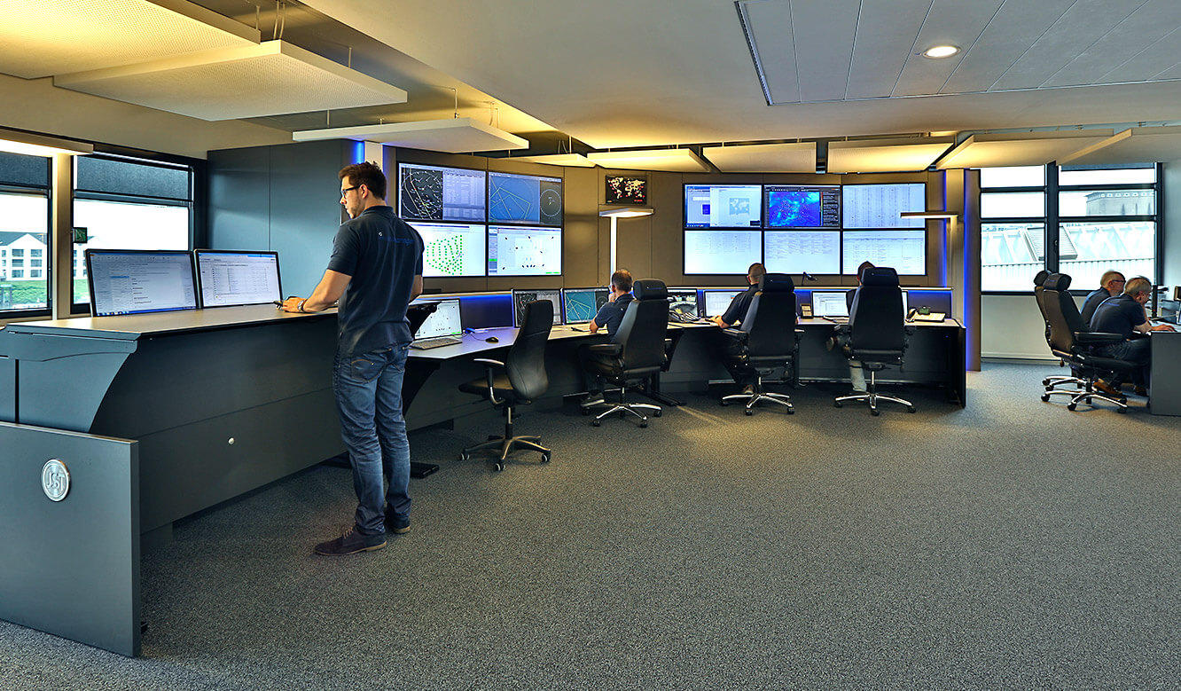 JST references - WPD Windmanager Bremen: control centre. Control centre desks