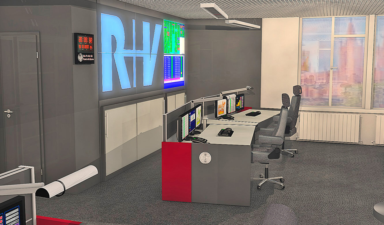 JST - R+V Versicherung - Control center - Photorealistic 3D planning