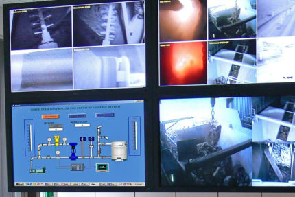 JST Referenzen - Lafarge Wössingen - LCD Großbildsystem