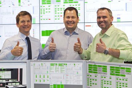 JST-AUDI MMS Control Room -Project managers are happy