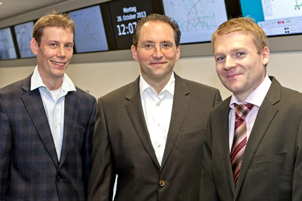 JST Referenzen - Projektteam „Verkehrszentrale NRW“: Michael Kalisch, Mario Lukas und Ingo Menzel