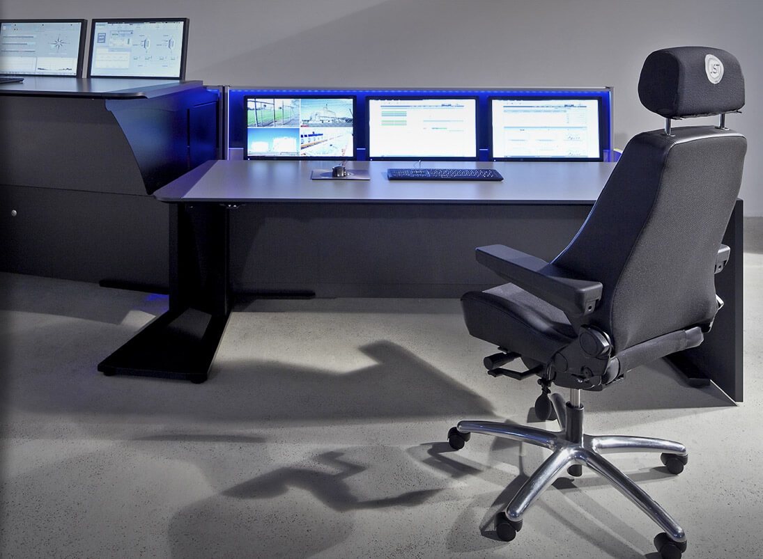 Comfortable Recaro control room chair