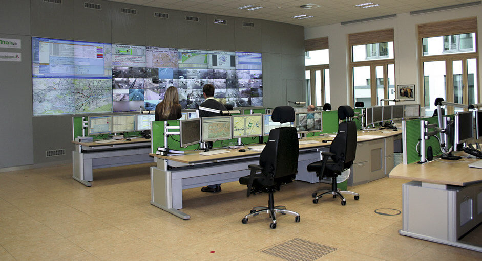 KVM Extender in use at the traffic supervision centre in Frankfurt