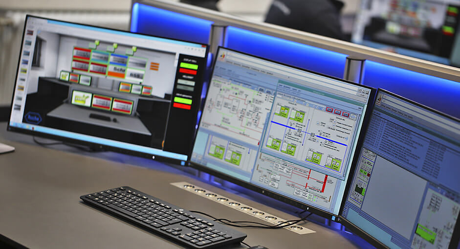 Operation of myGUI® in a facility control room