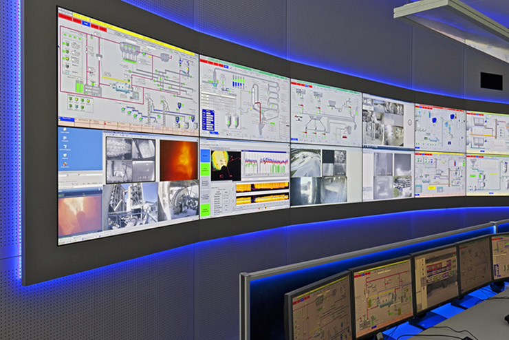 JST large-screen technology control room