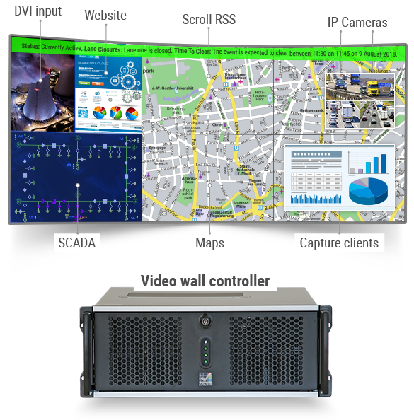 Large-screen control with the graphic controller from JST Jungmann