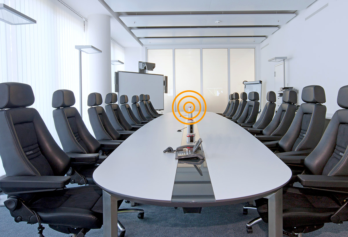 JST-Control Room Conference Table Communicate across rooms