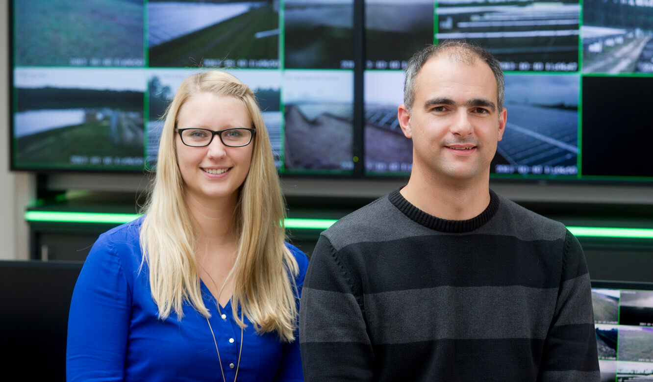 JST - GP Joule control room: Michaela Bacher and Axel Miller