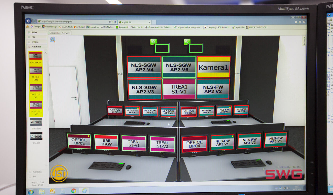 JST-Stadtwerke Gießen: myGUI. Interactive user interface for MultiConsoling