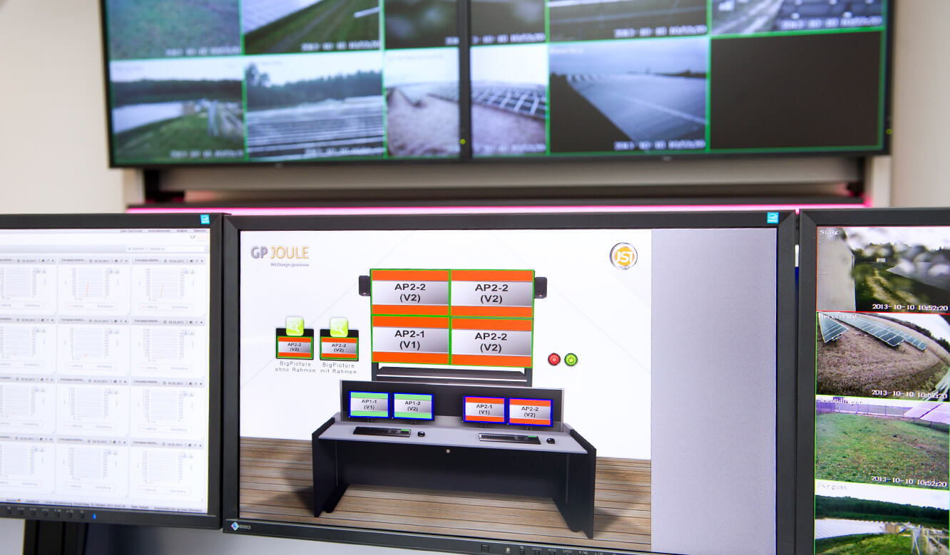 JST - GP Joule control room: The myGUI serves as user interface for the MultiConsoling®.