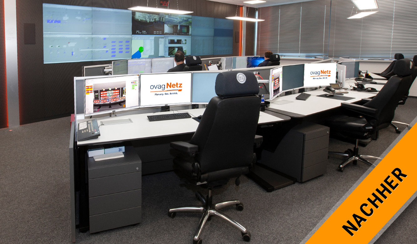 JST - ovag Netz GmbH - Network control center: after modernization