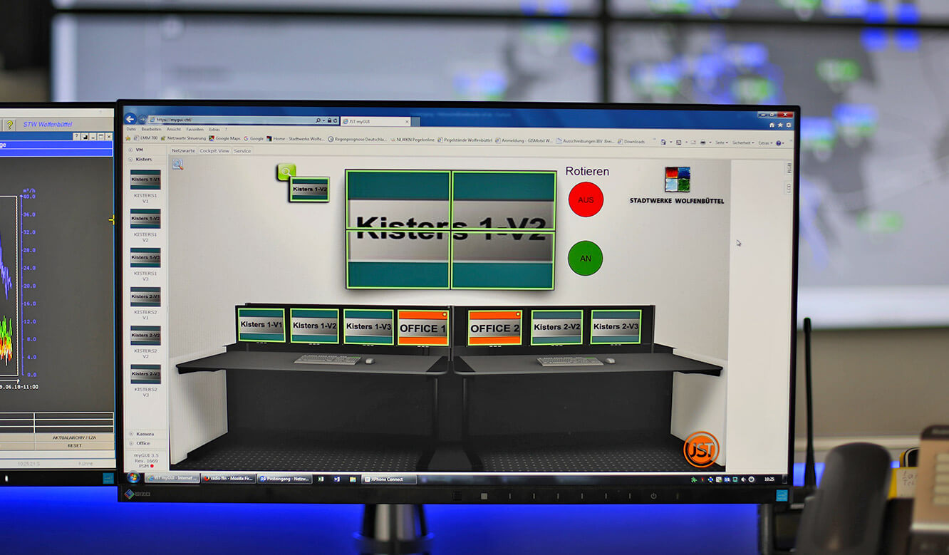 JST Stadtwerke Wolfenbüttel: MultiConsoling user interface myGUI