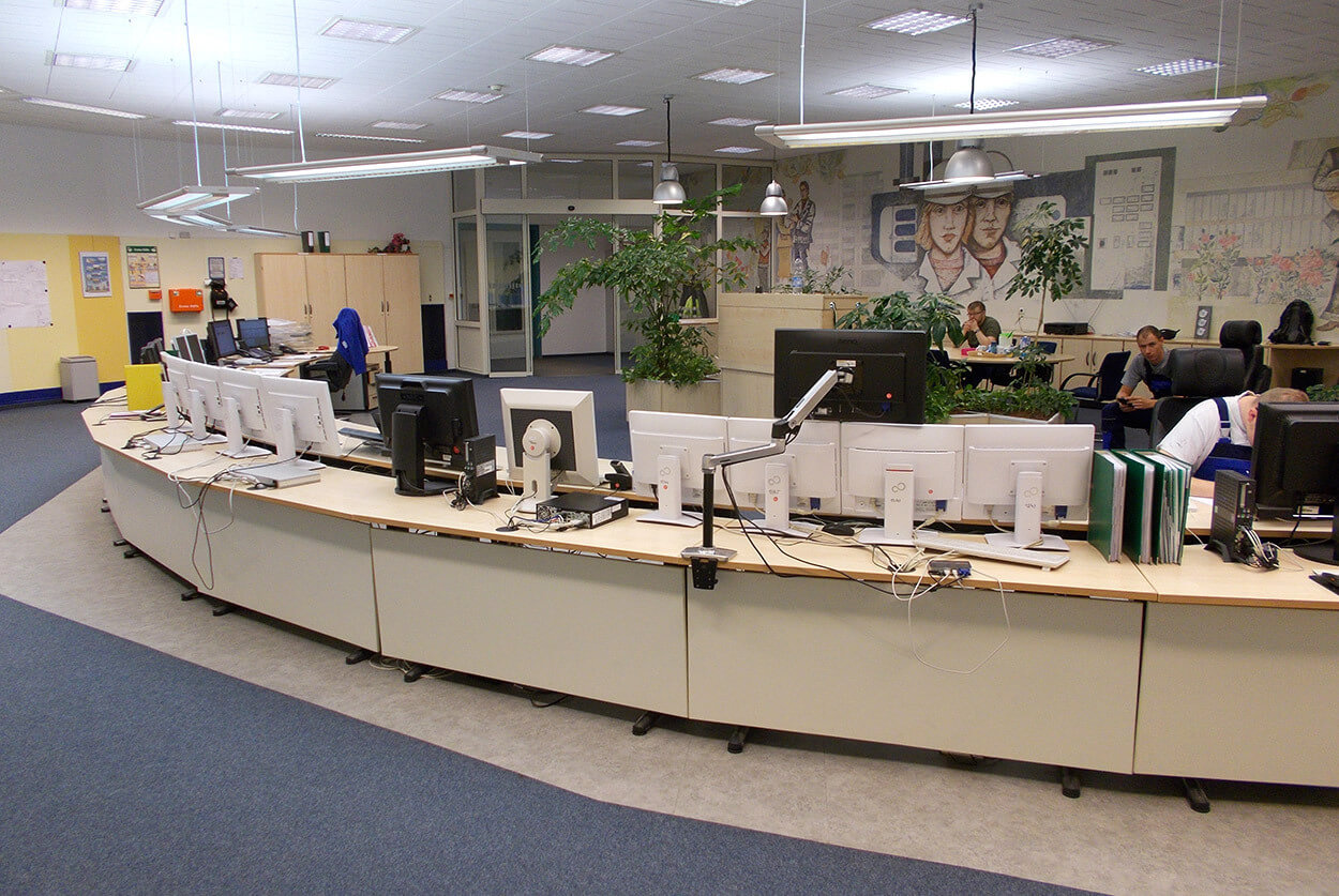 JST DREWAG: Control room before modernisation
