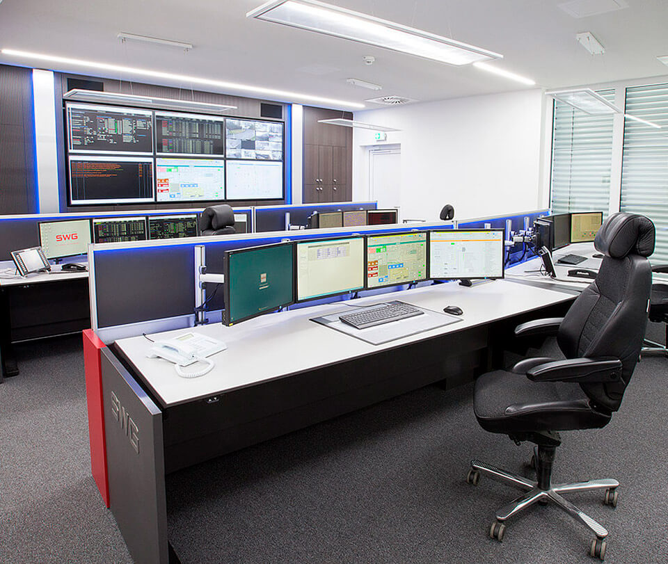 Stadtwerke Gießen - Modernised power supply control room