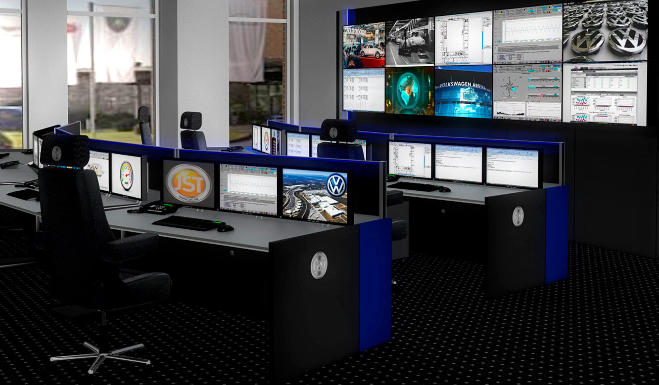 JST Volkswagen FIS control room: 3D view offers planning security