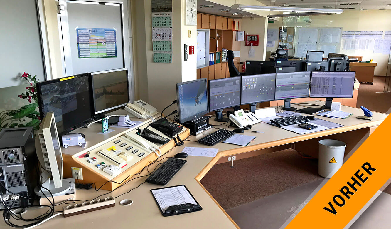 JST MVL Schwedt: View into the old control centre