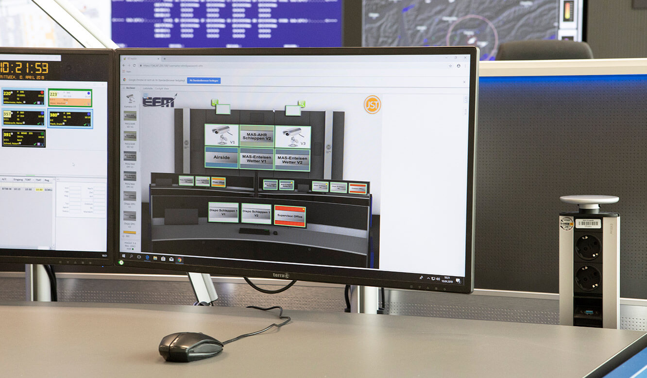 JST Reference Control Room EFM Munich Airport: Intuitive myGUI user interface for MultiConsoling