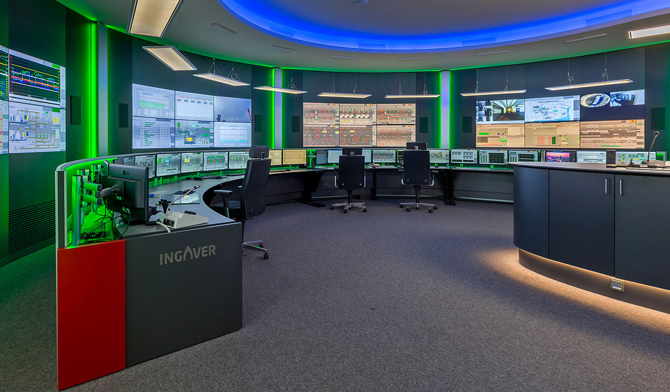 JST INGAVER: Control room planning with special lighting concept