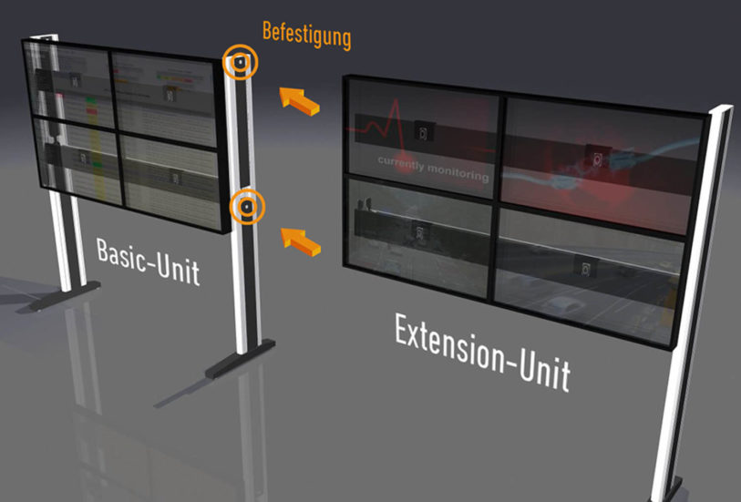 JST-DisplayWalls: Units-Befestigung