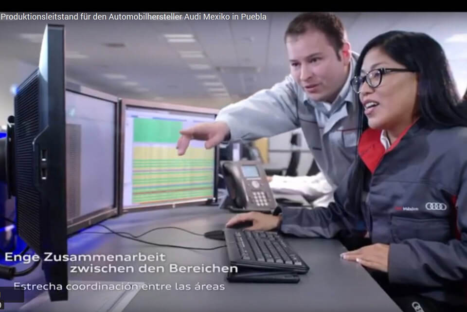 JST Aktuelles: Produktionsleitstand Audi Mexico Video