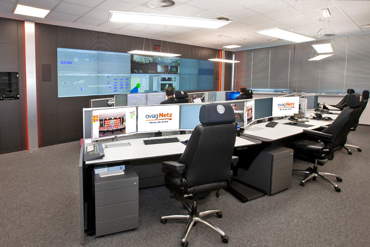 ovag Netz GmbH - Power supply control centre after modernisation