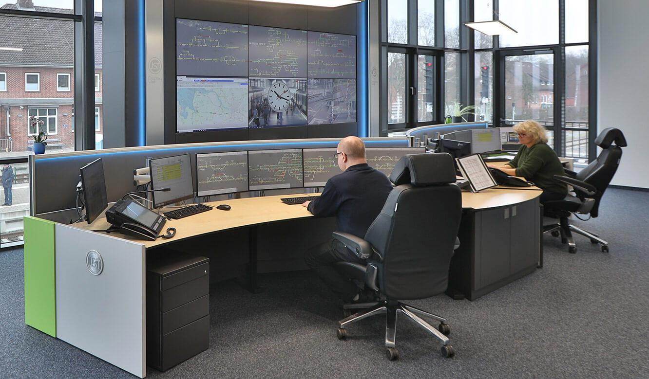 JST Reference EVB control centre: ergonomic control centre desk