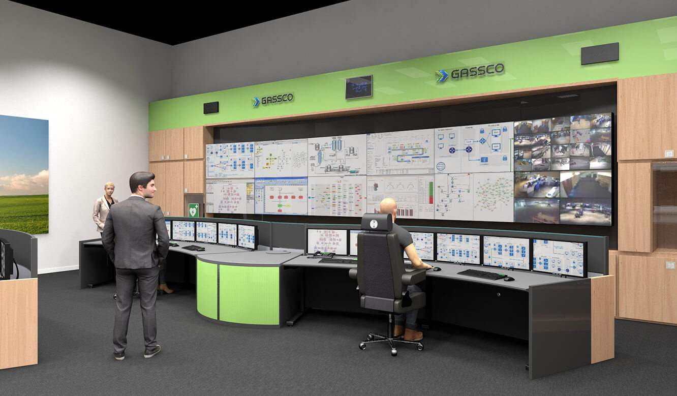 JST reference energy supplier Gassco Emden natural gas metering station - 3d planning for better visualisation