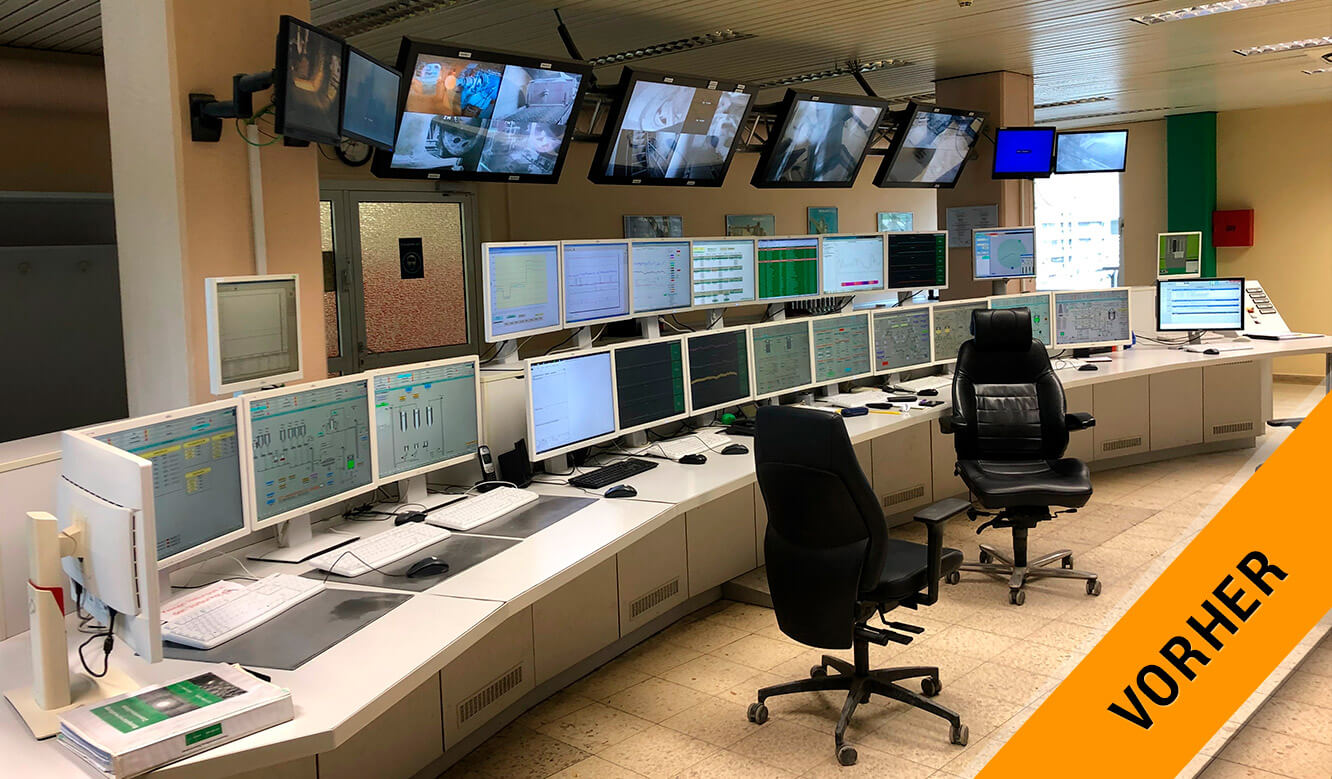 JST reference HeidelbergCement control center: Control center before conversion