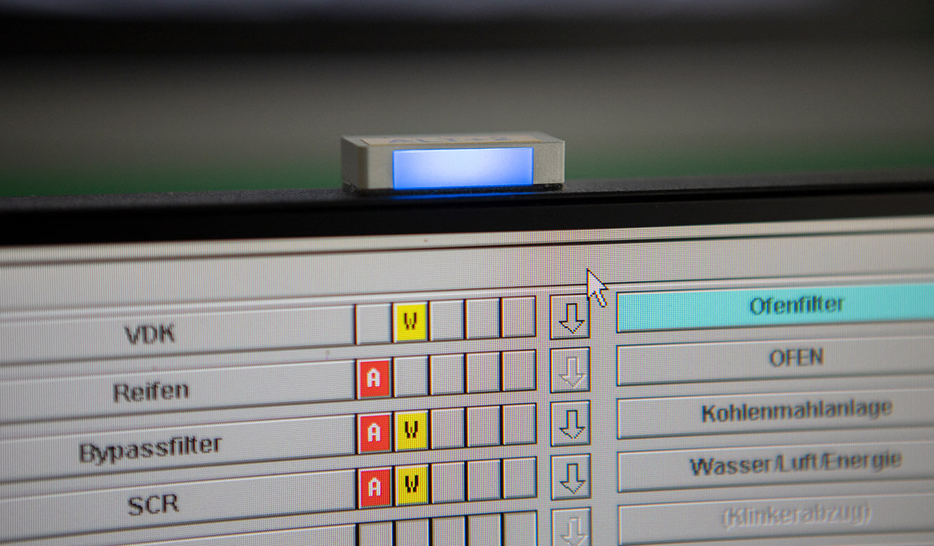 JST reference HeidelbergCement control centre: Component for mouse-hopping myGUI high switching