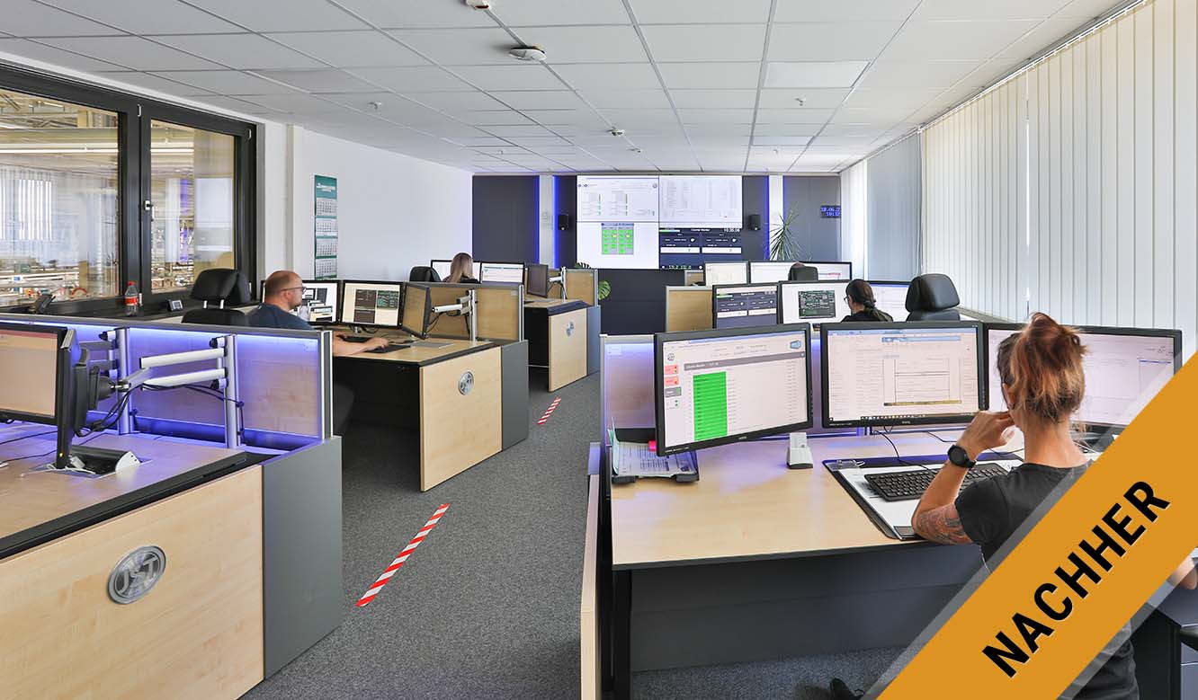JST reference Volkswagen Sachsen - control room after reconstruction with state-of-the-art equipment