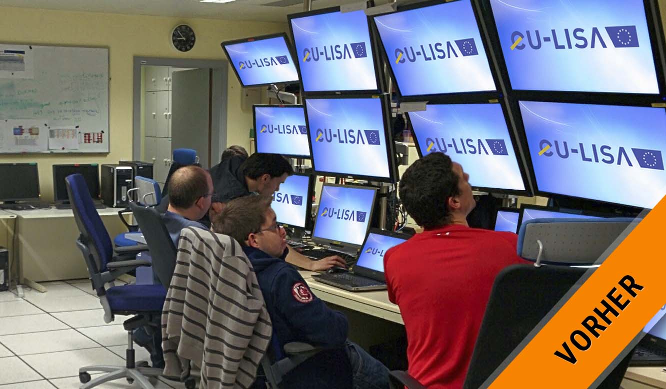 JST EU-LISA: control center for security in Europe control station before the conversion