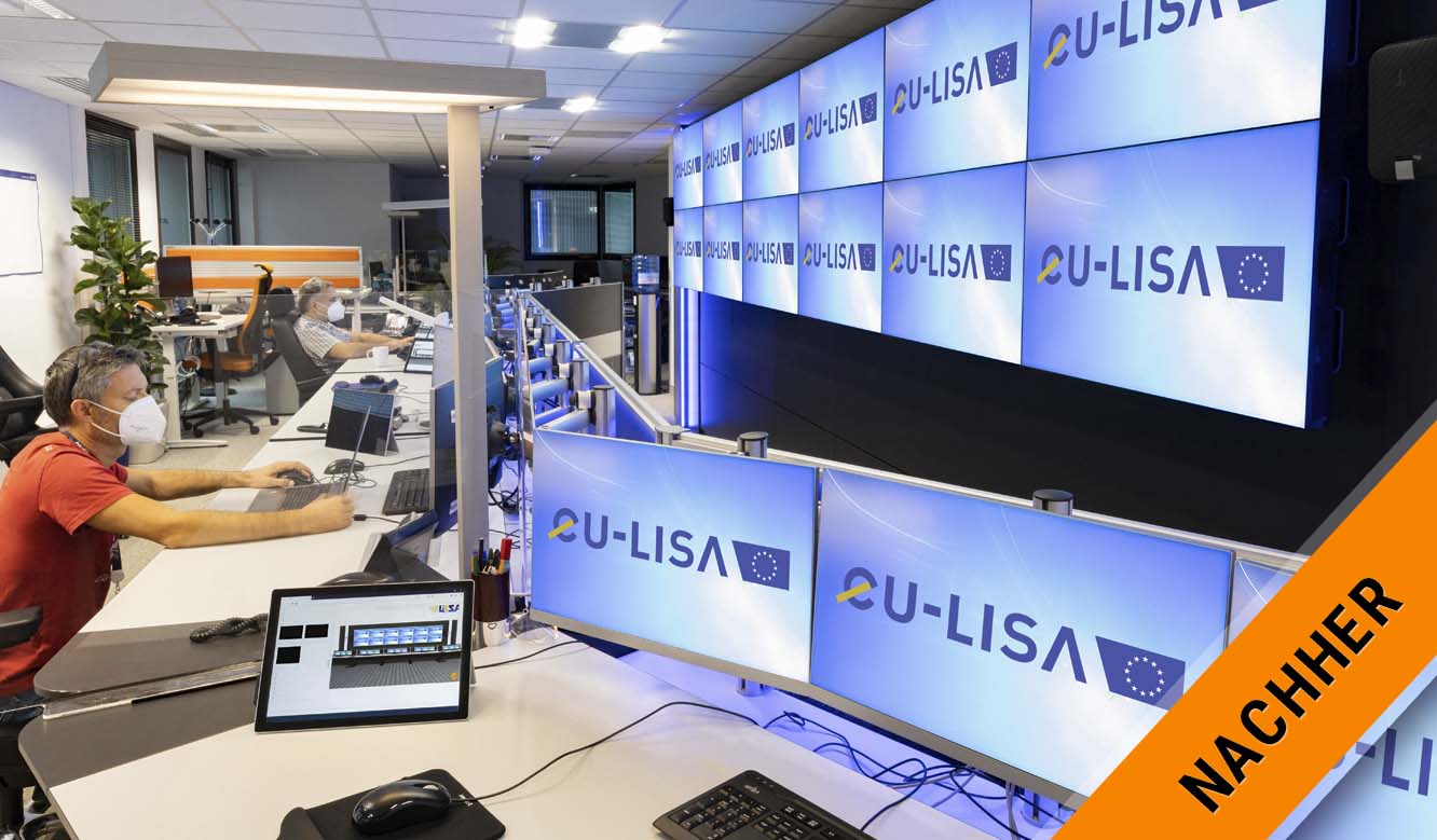 JST EU-LISA: control center for security in Europe control station after the conversion
