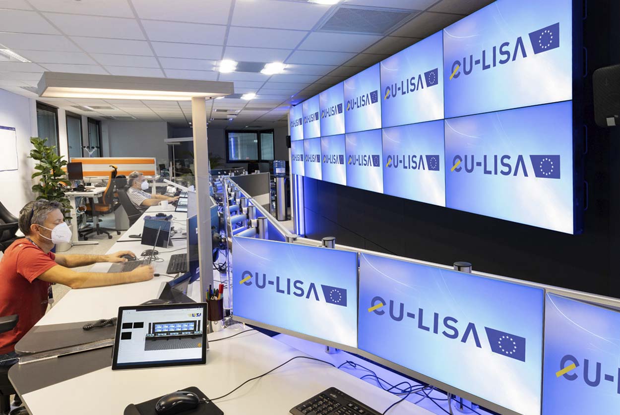 JST EU-LISA: control center for security in Europe control station after the conversion