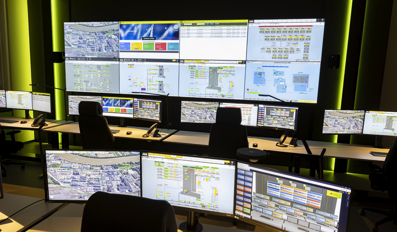 JST-Referenz Smart Control Center GETEC: Kontrollraum-Steuerung