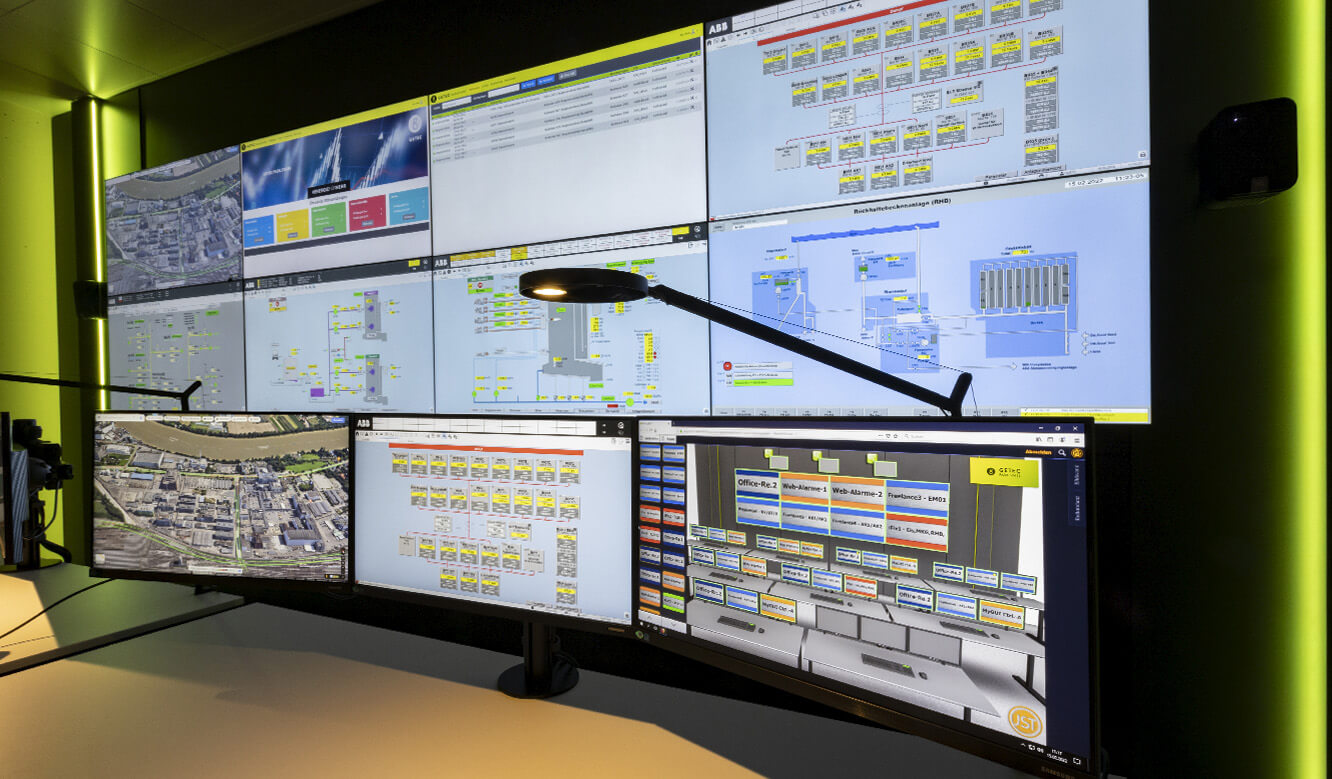 JST-Referenz Smart Control Center GETEC: MultiConsoling® mit der grafischen Bedienoberfläche myGUI®