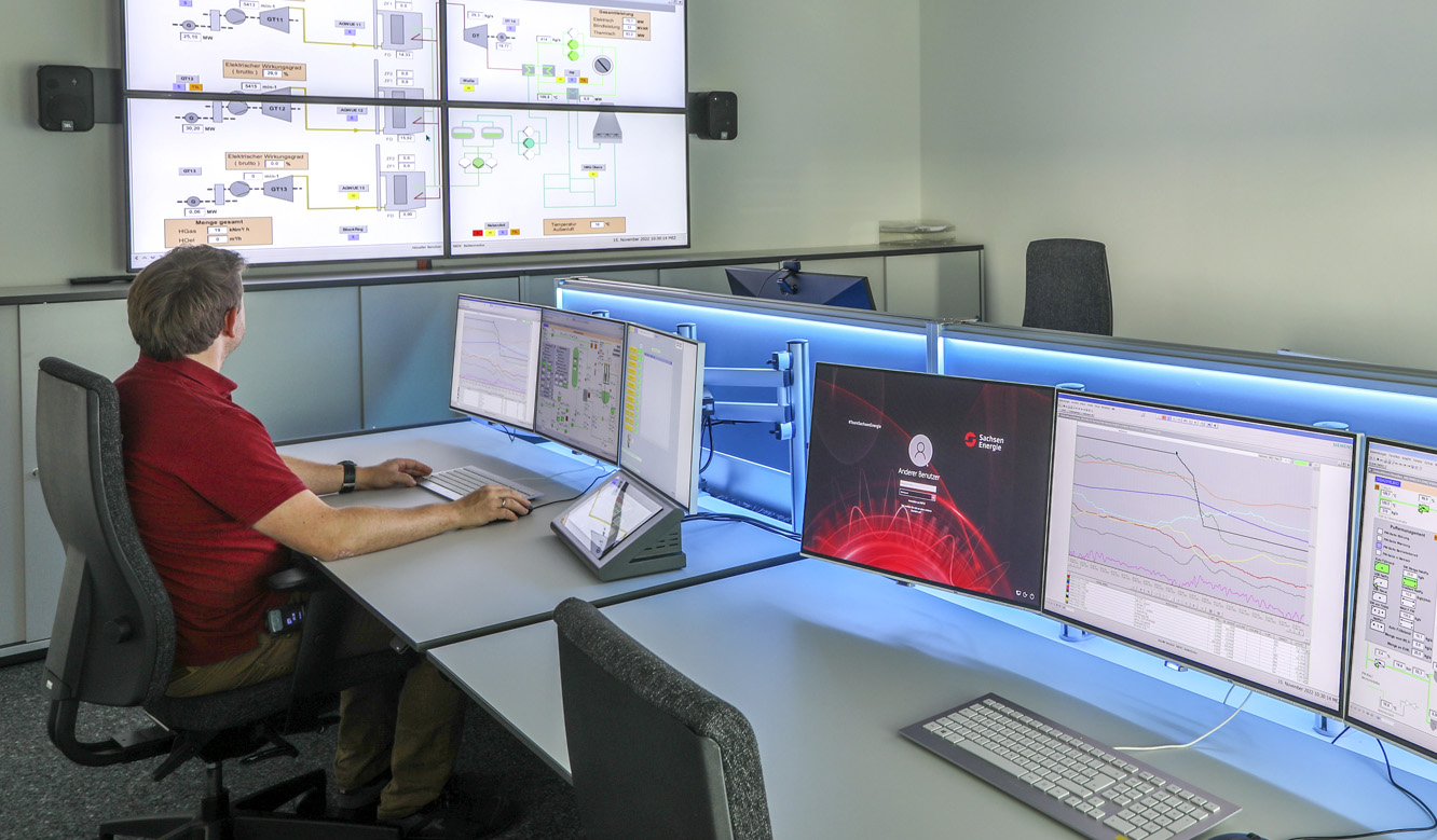 JST DREWAG SachsenEnergie: Großbildtechnik bietet perfekte Visualisierungsoptionen