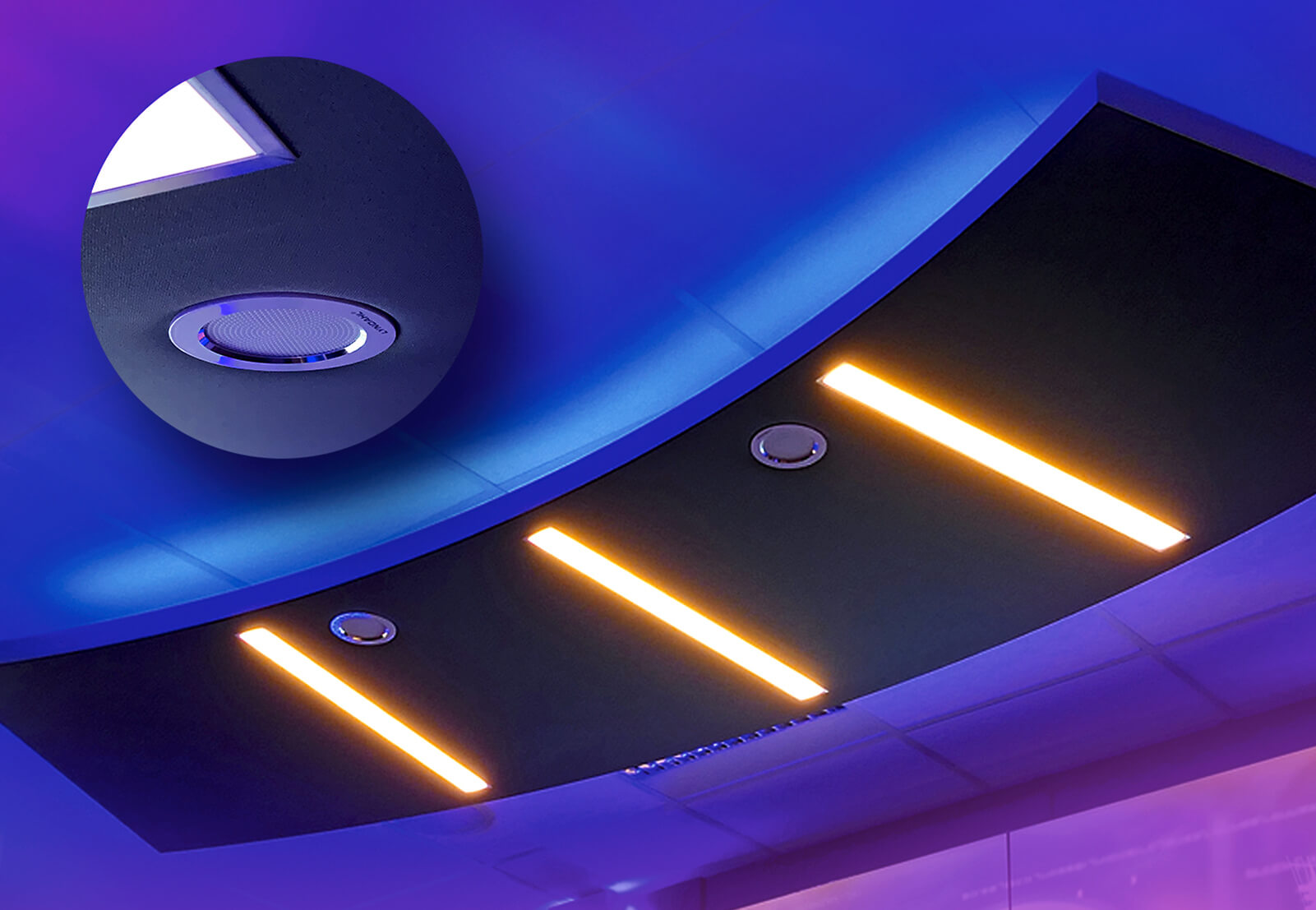 Acoustic ceiling sail Opal X11® from JST